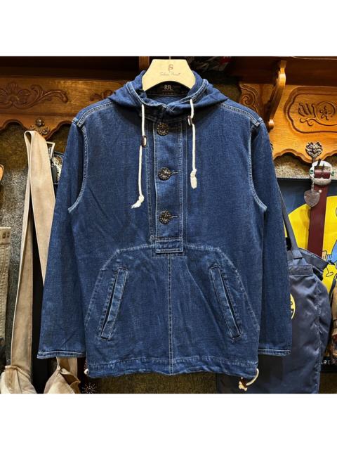 RRL by Ralph Lauren RRL Ralph Lauren Old-School Indigo Dyed Crewneck Deck Sweater