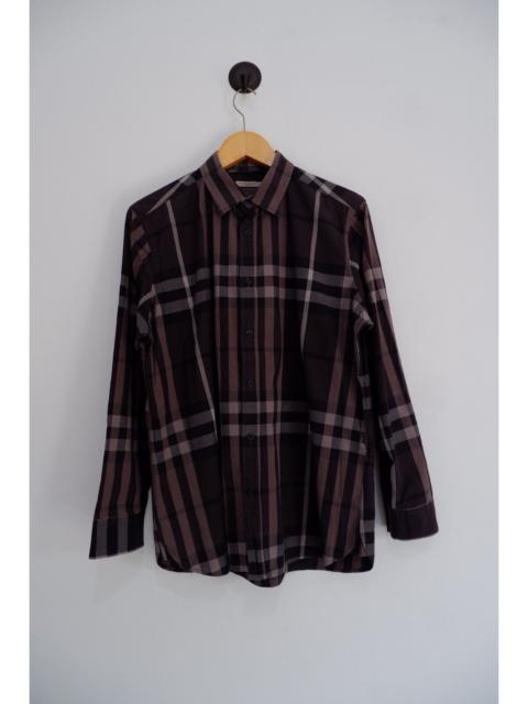 Burberry Burberry Grey Check Button Shirt