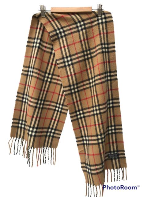 Other Designers Vintage - Vintage Burberry Nova Check Lamb Wool Scarf Muffler