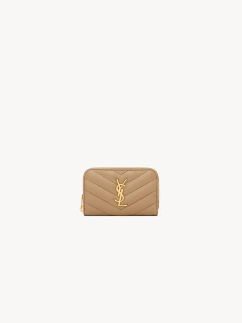 SAINT LAURENT CASSANDRE CHANGE PURSE IN LAMBSKIN