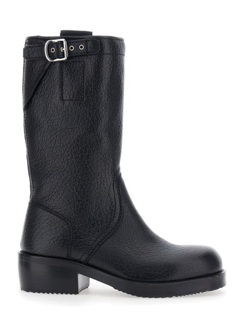Dries Van Noten Dries Van Noten Women Boots Ws262-82 In Calf Leather, Black, Women