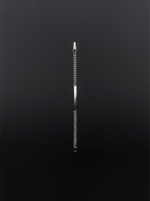 SAINT LAURENT ID BRACELET IN 18K GREY GOLD