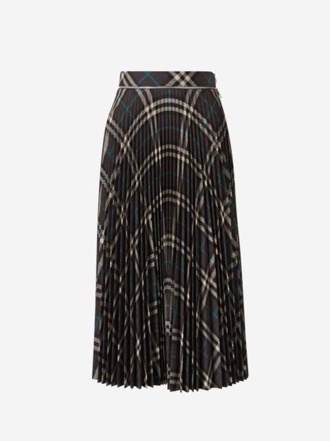 Burberry CHECKERED PLEATED SKIRT