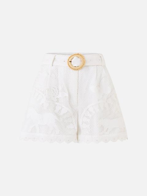 CAMILLA LACE TUCK FRONT SHORT