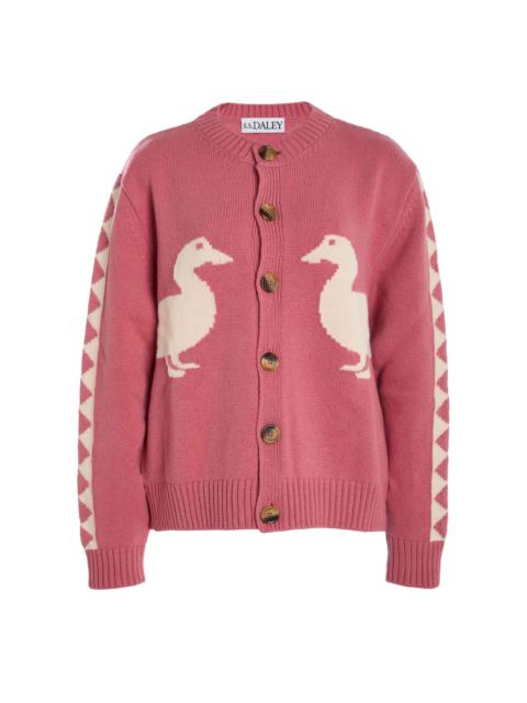 S.S.DALEY Jasper Wool Cardigan pink