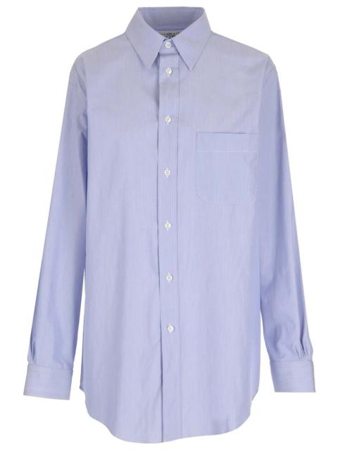 Maison Margiela Over Size Shirt Shirts Light Blue