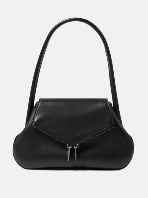 Gemini Flat leather shoulder bag