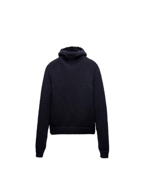 Prada Prada Wool Hooded Sweater Men