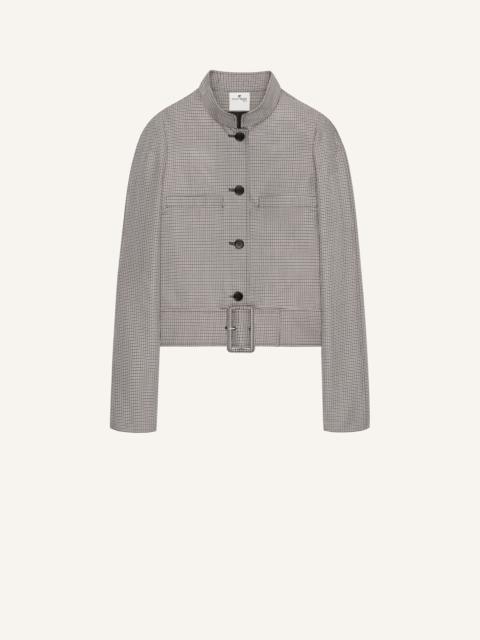 courrèges BUCKLE HERITAGE HOUNDSTOOTH JACKET