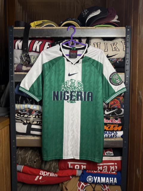 Nike 90s Nike Nigeria Vintage Soccer Jersey T-Shirt Tee Crazy Y2K