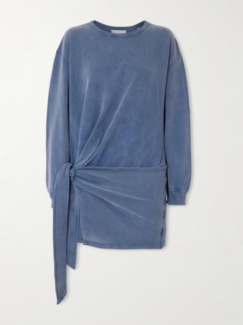 Isabel Marant Étoile Zae Wrap-effect Cotton-jersey Mini Dress