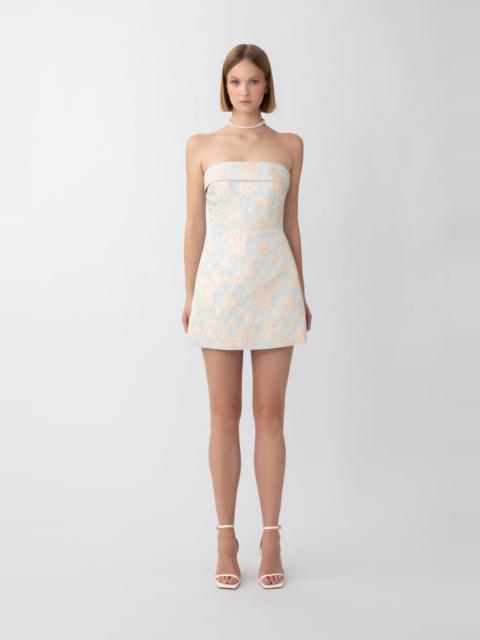 SAU LEE JODIE JACQUARD MINI DRESS
