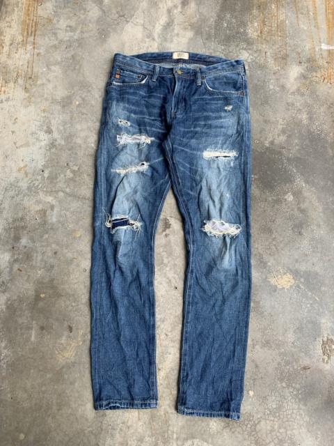 Other Designers Edwin - MadeInjapan Edwin Distressed Selvedge Slim Fit Denim Pant