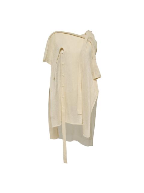 ISSEY MIYAKE Buttoned Drape Knit Sweater