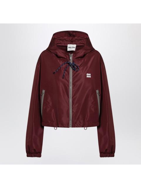 Miu Miu Miu Miu Amaranth Technical Canvas Blouson Women