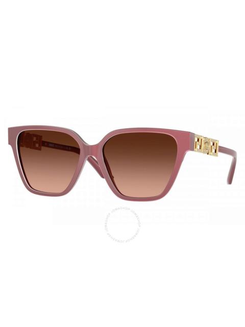 Versace Pink Gradient Grey Butterfly Ladies Sunglasses VE4471B 54755M 56