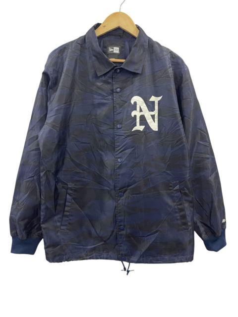 Other Designers New era Navy Tiger Stripes Coach Jacket