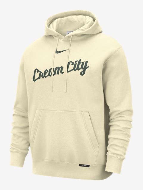 Nike Milwaukee Bucks City Edition Men's Nike Basketball Club Pull-Over Hoodie