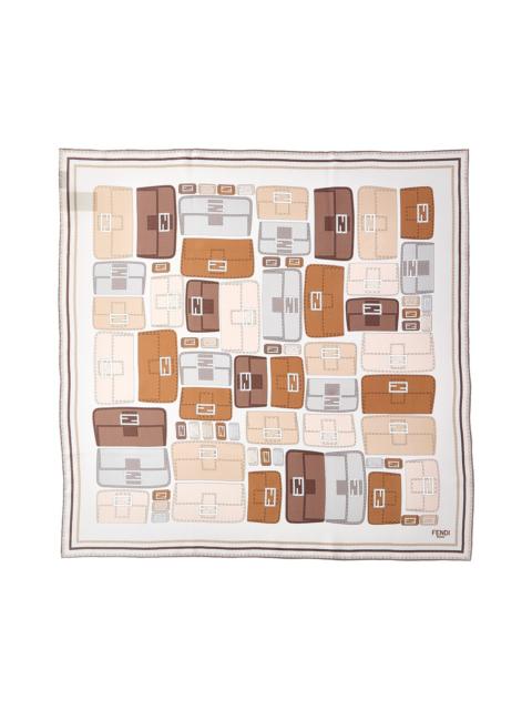 FENDI FENDI Baguette Foulard Silk Scarf