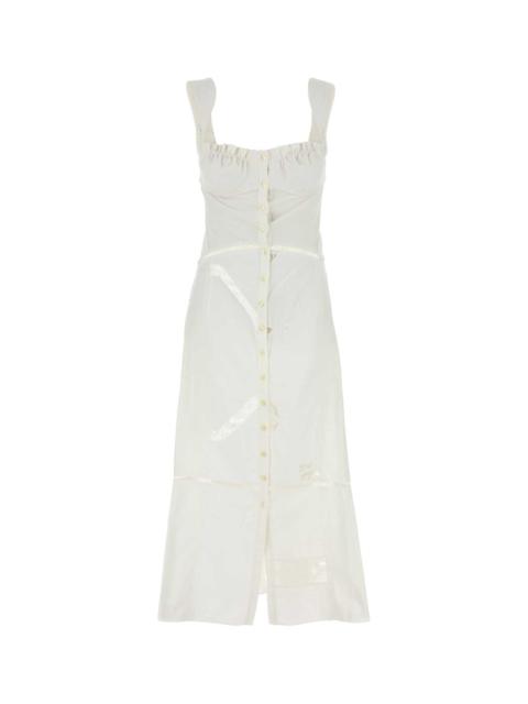 Marine Serre Women White Cotton Dress