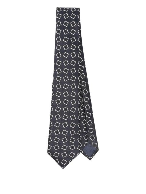 EMPORIO ARMANI Introducing the SQUARED MIX TIE, a refined accessory from the esteemed brand Emporio Armani. Crafted