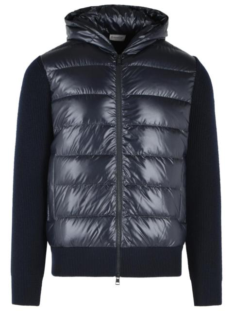 Moncler Moncler 'Tricot' Blue Virgin Wool Cardigan Men