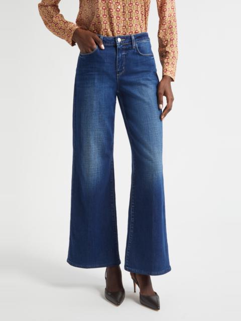 L'AGENCE L'AGENCE Alicent High Waist Wide Leg Jeans in Marvista at Nordstrom