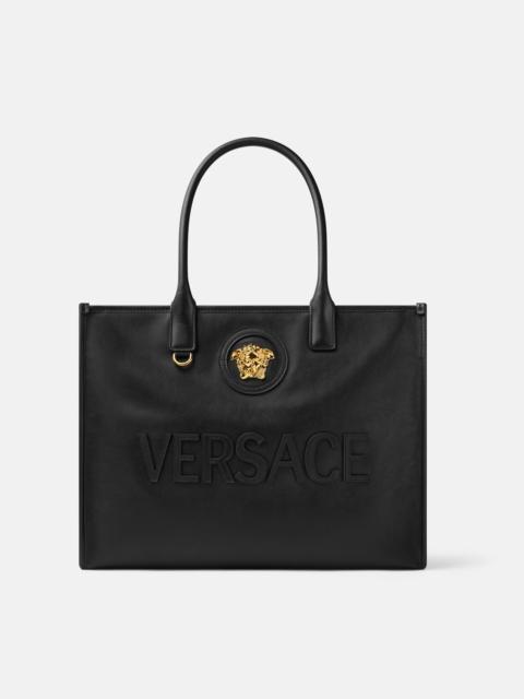 VERSACE La Medusa Large Leather Tote