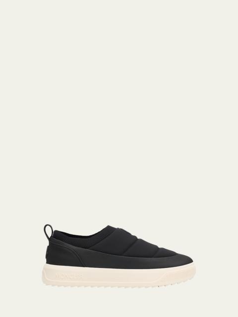 Moncler Men's Altive Quilted Nylon Slip-On Sneakers