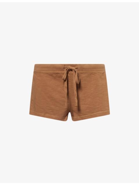 entire studios Lightweight Micro Drawstring Cotton-Jersey Shorts