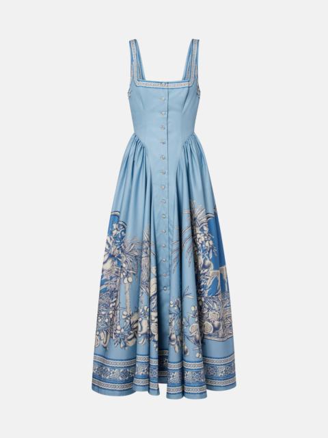 ALÉMAIS Villa Romantica cotton midi dress