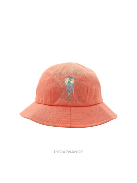 BALENCIAGA Balenciaga Embroidered Logo Bucket Hat - Peach