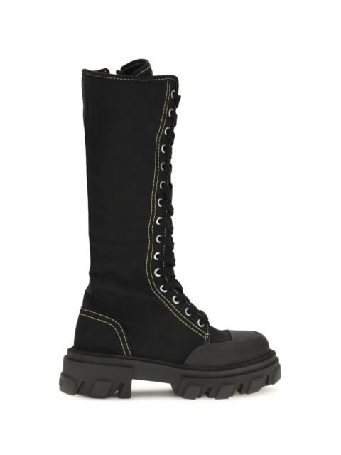 GANNI Ganni Women Cleated High Canvas Trail