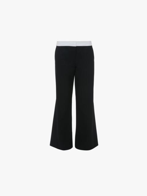 Victoria Beckham Side Panel Trouser In Black