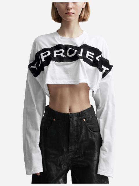 Y/Project SCRUNCH LOGO LONG SLEEVE TOP