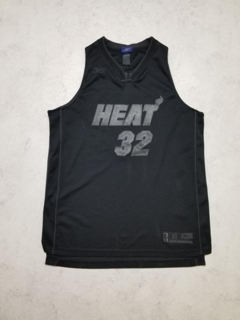 Reebok Reebok Miami Heat Shaquille O'Neal All Black NBA Sewn Jersey