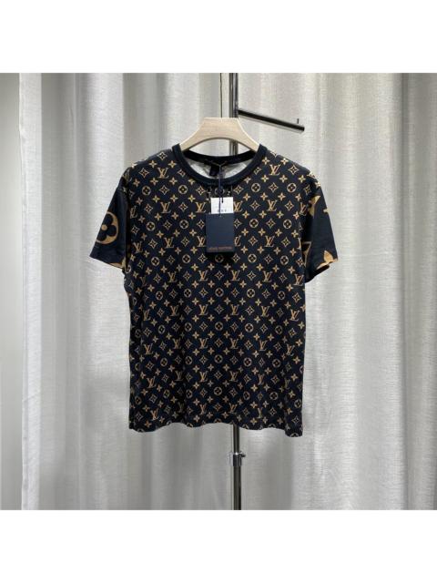 Louis Vuitton Louis Vuitton Monogram Brown All-Over Print Cotton Short Sleeve T-Shirt