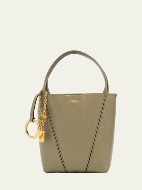 Chloé Spin Mini Tote Bag in Grained Calfskin