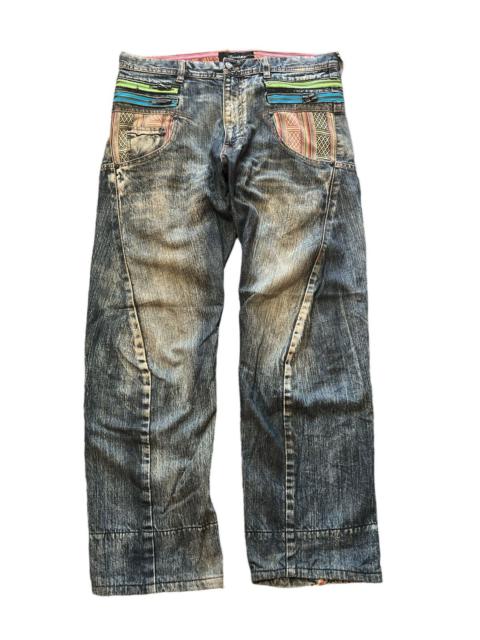 Japanese Brand - SICK💥BREATHMINT NAVAJO DISTRESSED DENIM PANT