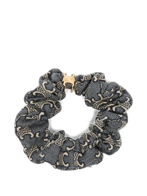 CELINE Celine Women Triomphe Jacquard Scrunchie