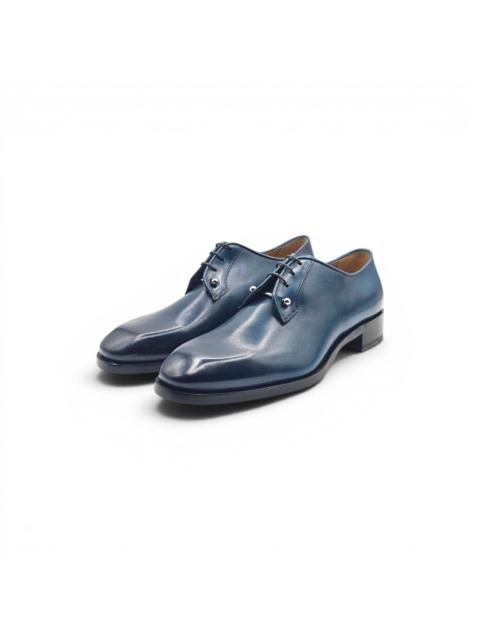 Christian Louboutin Chambeliss Leather Derby Shoes Blue EU 42 US 9