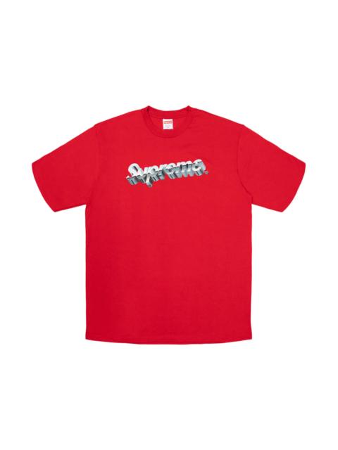 Supreme Supreme Chrome Logo Tee Red