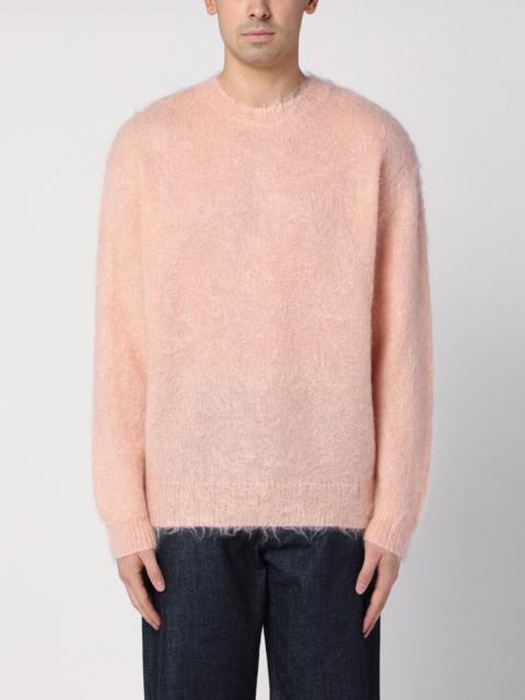 AURALEE Pink mohair and wool jumper
