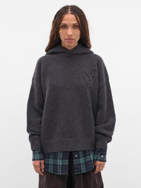 Acne Studios Gray Yak-Alpaca Knit Hoodie