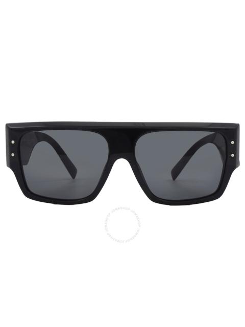 Dolce and Gabbana Dark Grey Square Ladies Sunglasses DG4459 501/87 56