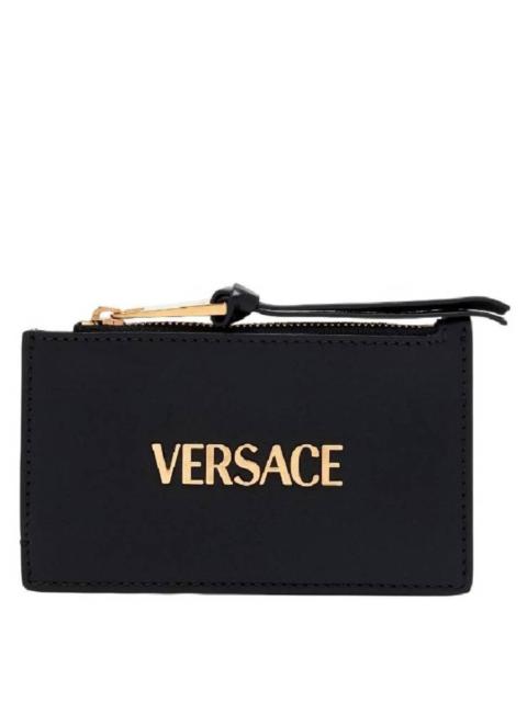 VERSACE Versace Tag Nappa Logo Card Holder