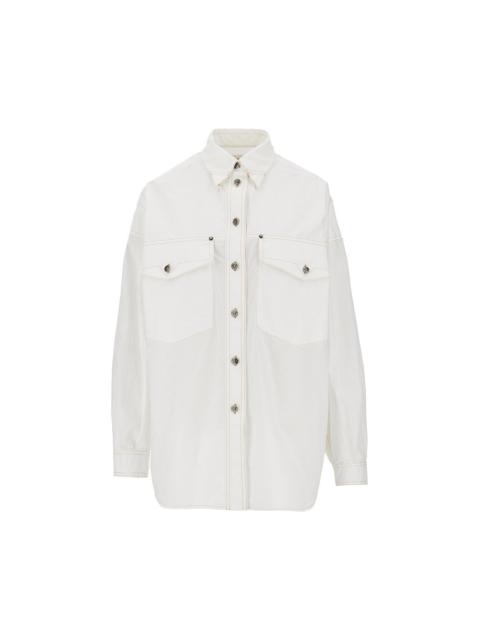 VERSACE Versace Cotton Poplin Shirt White Women