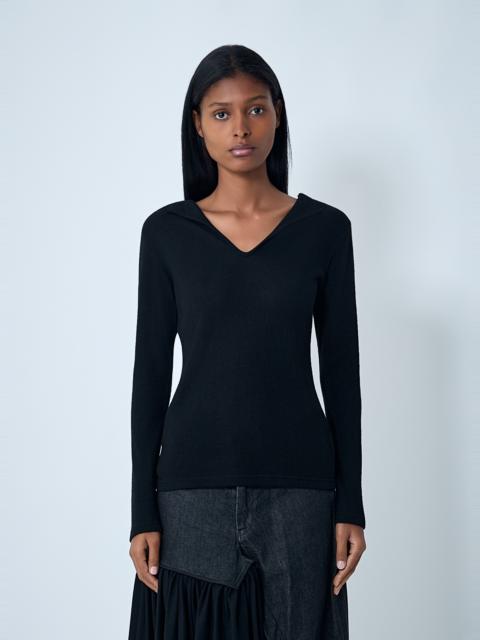 Yohji Yamamoto Lace-Up Wool Sweater