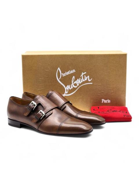 Christian Louboutin Christian Louboutin Mortimer Monk Leather Shoes Brown EU 42 US 9 - NWB $1045