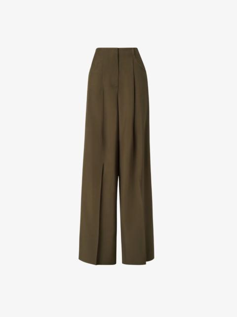 FENDI Fendi Wide Fit Pants In Wool And Mohair